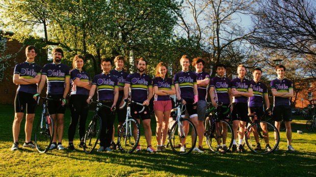 The ANU students who will ride from Dubbo to Canberra as part of the Protect Your Head campaign.