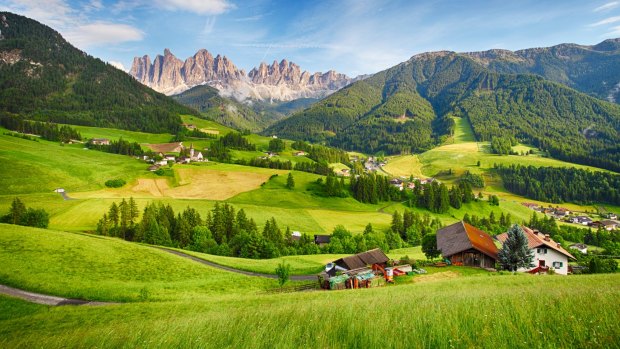 Mountain Val di Funes, some of the stupendous scenery Italy has to offer.