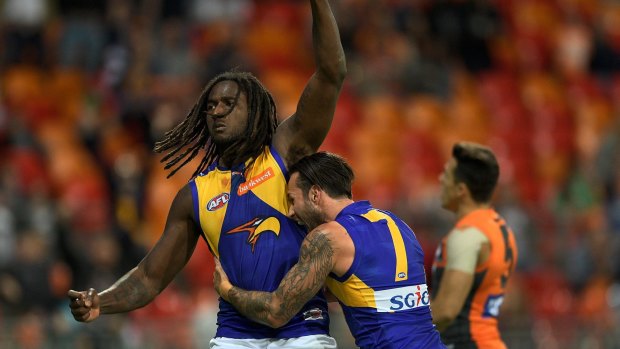Nic Naitanui is back on the training track but unsure if he'll play this year.