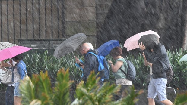 Umbrellas at the ready: Sydney bracing for a wet weekend.