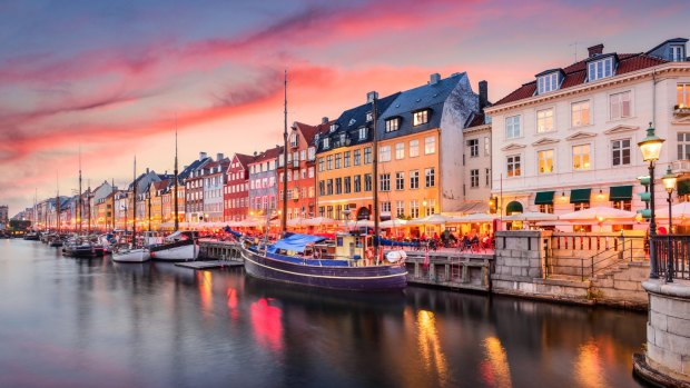 Copenhagen, Denmark on the Nyhavn Canal.