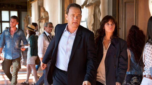 Tom Hanks and Felicity Jones in <i>Inferno</i>, the latest Dan Brown novel to hit screens. 