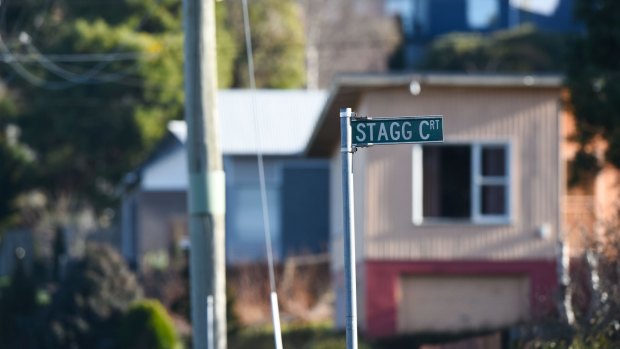 Stagg Court in Deloraine where the shooting happened.