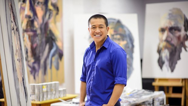 Archibald Prize finalist again ... Anh Do in Anh's Brush with Fame.