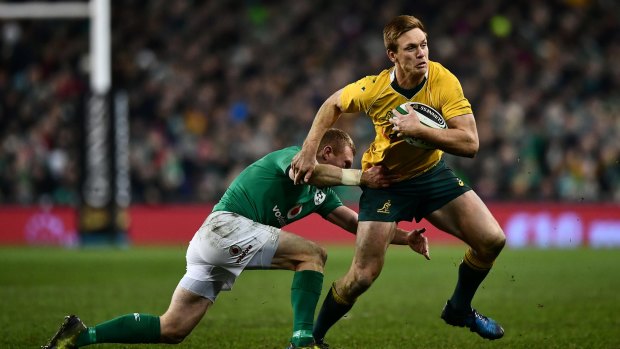 Back from the brink: Dane Haylett-Petty's try gave the Wallabies hope.