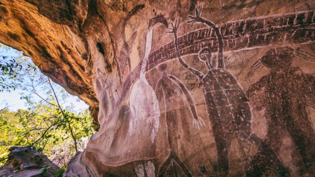 Quinkan rock art sites in Cape York.