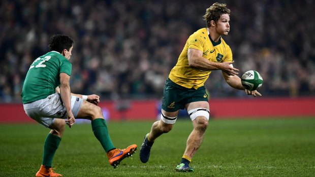 Seeking vengeance: Michael Hooper is very excited for a chance to beat England on their home soil after the June whitewash in Australia. 