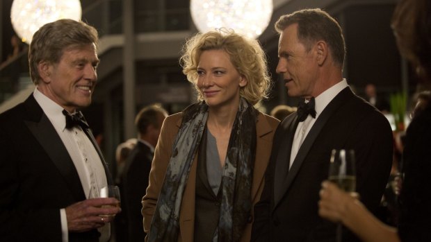 Robert Redford, Cate Blanchett and Bruce Greenwood in <i>Truth</i>.