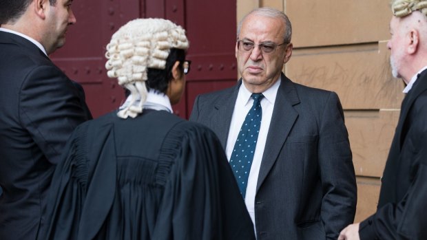 Eddie Obeid at the Darlinghust Supreme Court on Monday.