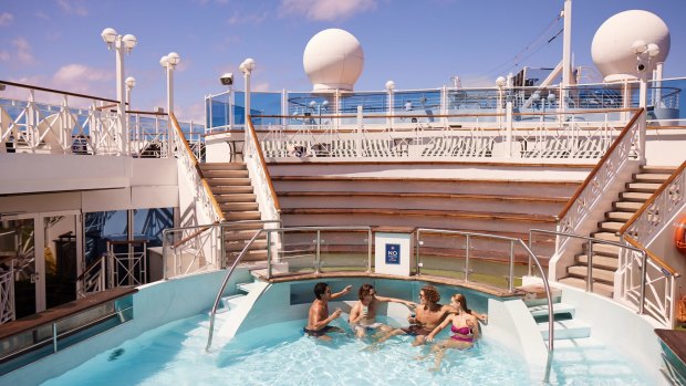 No surfing, but cruise ship Pacific Encounter has created an exclusive slice of Byron Bay on its 16th deck.