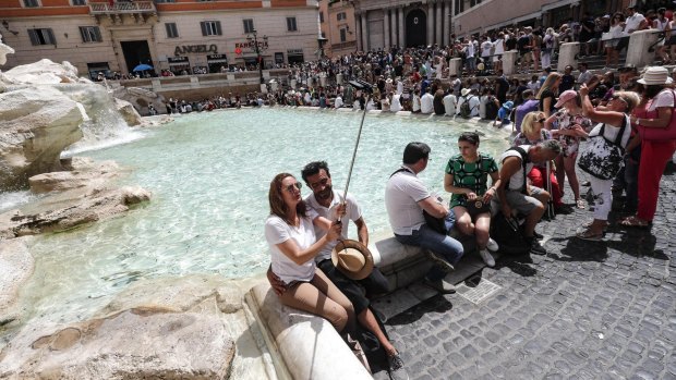 Rome's famous Trevi Fountain.