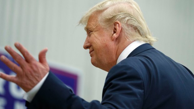 Republican presidential candidate Donald Trump speaks during a campaign rally, Friday, Oct. 28, 2016.