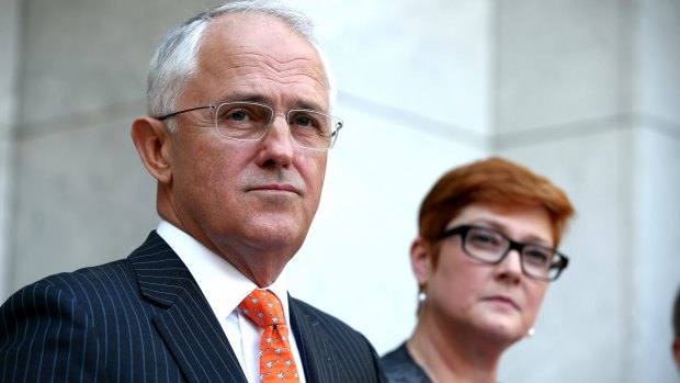 Prime Minister Malcolm Turnbull and Defence Minister Marise Payne.