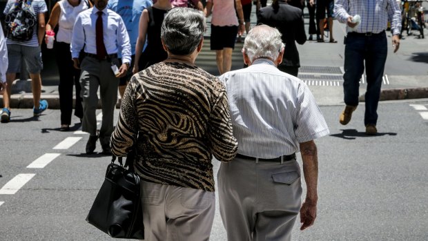 Three out of four retired Australians receive a government pension.