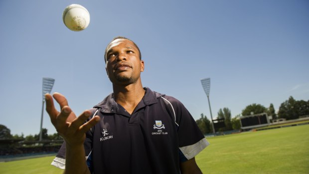Speedster: West Indian fast bowler Alrick Campbell is the leading wicket-taker for ANU this season.