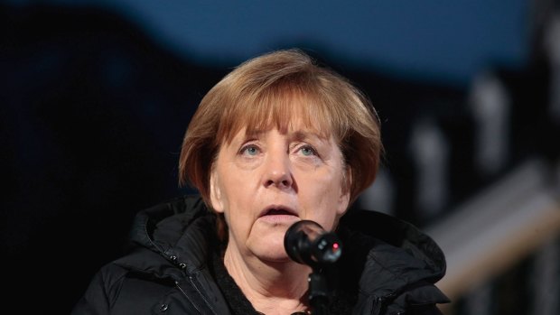 German Chancellor Angela Merkel in Kreuth, Germany, on Wednesday. 