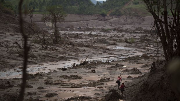 The burst unleashed huge quantities of mud and waste that destroyed a nearby village and killed at least 17 people, in Brazil's worst environmental disaster.