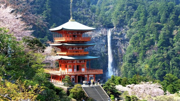 Nachi Taisha, a Shinto shrine on Japan's Kumano Kodo route.