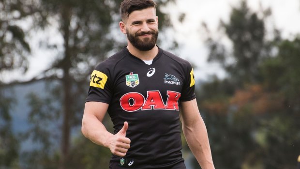 Facing a long road back to the field: Penrith Panthers player Josh Mansour.