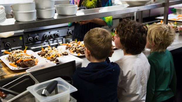 Kids get to check out the restaurant kitchen at Death to Nuggets events. 