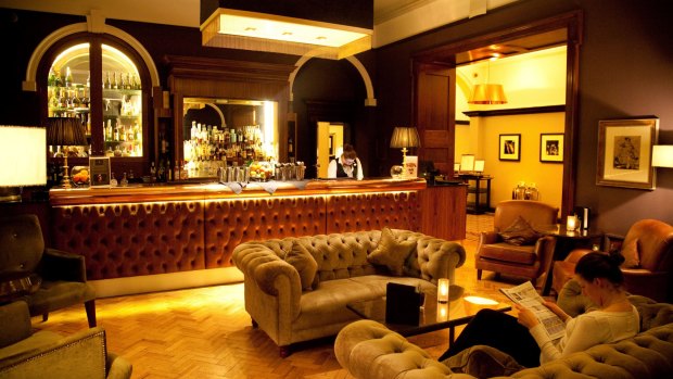 The whisky lounge bar in  the 5-star luxury Cedar Court Grand hotel and spa.