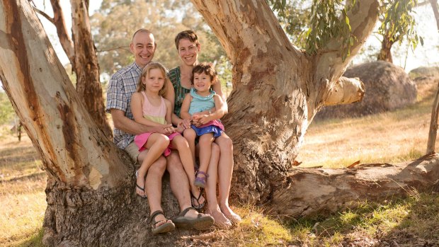 Megan Blandford and husband Steve and children Abbey, 8, and Iris, 4 live in Beechworth, Victoria.