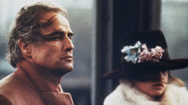 Hefty age gap: Marlon Brando, 48, and Maria Schneider, 19 star in Bernardo Bertolucci's film <em>Last Tango in Paris</em>.