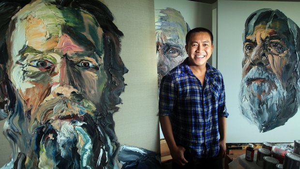 "I picked them because they've really lived a big life": Anh Do says of the friends he has painted. 