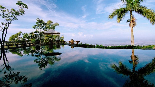 Strawberry Hill's infinity pool offers fabulous views.