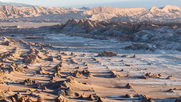 A valley in the Atacama Desert in Chile.