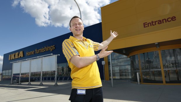 Countdown: IKEA Canberra store manager Mark Mitchinson is getting ready for the rush.