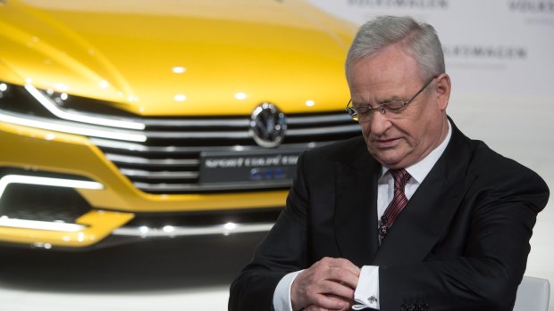Time to go: Martin Winterkorn has stepped aside as Volkswagen CEO in the wake of the scandal.