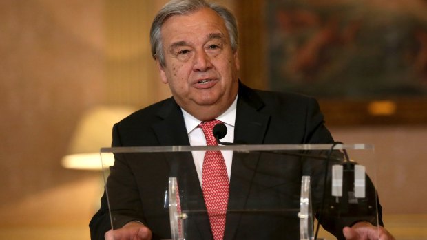 New approach?: United Nations Secretary-General Antonio Guterres has proposed targeting fees paid to countries that provide troops.