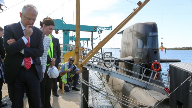 Prime Minister Malcolm Turnbull after announcing the winning bid for Australia's new submarines.