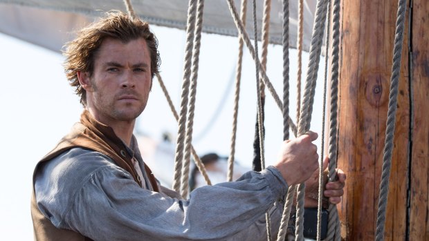 Chris Hemsworth as Owen Chase, First Mate on whale ship Essex in In the Heart of the Sea. 