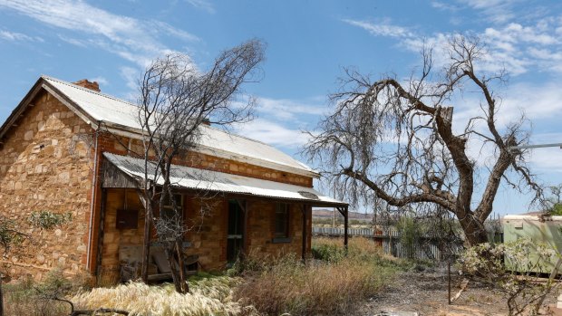 The population of the remote South Australian town of Yunta is in decline, resulting in empty, nearly ghostly abandoned houses. 