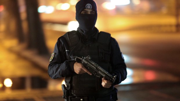 A police officer guards the scene of Wednesday's explosion in Ankara. 