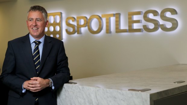 Spotless Group boss Martin Sheppard: The company has forecast full-year net profit of $80-$90 million.