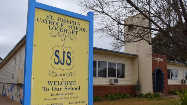 St Joseph's School in Lockhart, attended by the Hunt children.