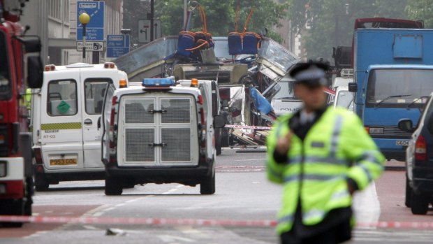 After the explosion near Russell Square in London.