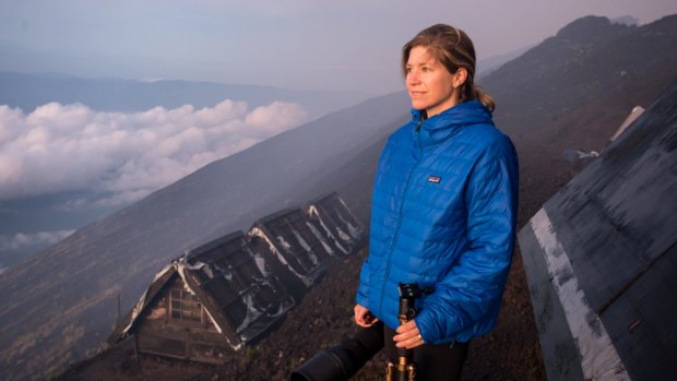 Alissa Everett pictured at Mt Nyirangongo, 3470 metre high volcano in the Democratic Republic of the Congo.


They are training to climb Mt Kilimanjaro in Kenya as part of the 25zero mountaineering challenge to raise awareness of climate change during the Climate Change conference in Paris.