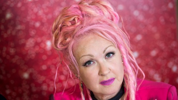 Cyndi Lauper at Her Majesty's Theatre ahead of the Australian premiere of <i>Kinky Boots</i>.