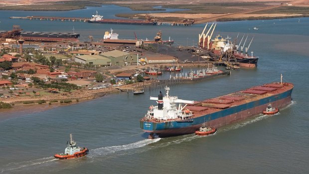 Exports through Port Hedland have been growing rapidly on the back of huge volume increases from the iron ore industry.