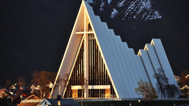The Arctic Cathedral in Tromso.