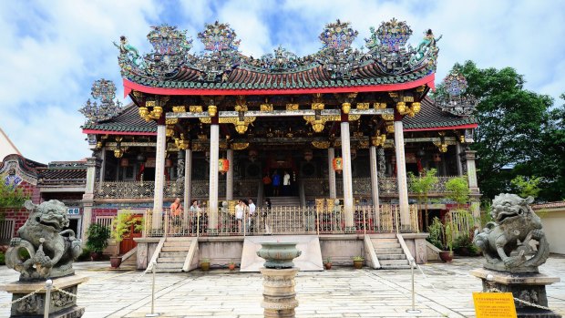 The famous Khoo Kongsi which is located in George Town, Penang.