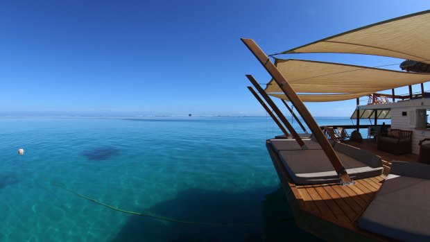 Cloud 9, floating restaurant and bar, Fiji.