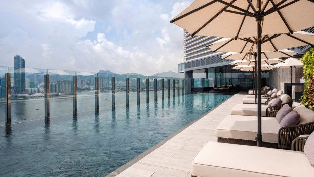 Sublime views from the top: The roof top pool.