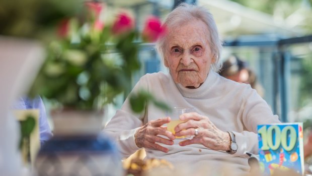 Phyllis Coble celebrated her 100th birthday with her family and friends at Uniting Mirinjani Weston. 
