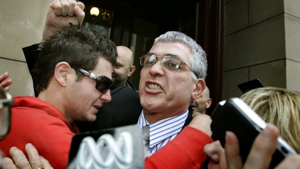 Mick Gatto walks free from the Supreme Court after being aquitted of murdering Andrew Veniamin in a Carlton restaurant in 2004