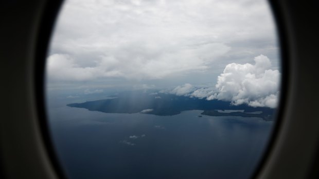 An aerial view of Manus Island in Papua New Guinea.